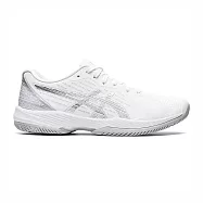 Asics Solution Swift FF [1042A197-100] 女 網球鞋 運動 比賽 緩衝 靈活 白 銀