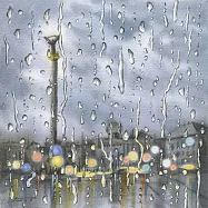 【玲廊滿藝】黃子芸Kiwi-雨，和平26x26cm