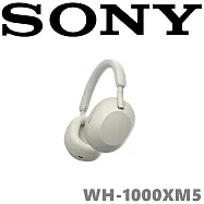 SONY WH-1000XM5 贈高級頭樑罩 HD降噪30MM特殊單體好音質 藍芽耳罩式耳機 新力索尼公司貨保固12+6個月 2色 銀色