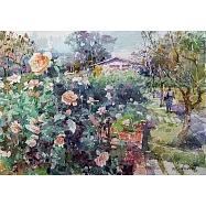 【玲廊滿藝】郭淑敏-士林官邸玫瑰園27x39cm