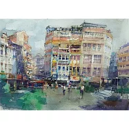 【玲廊滿藝】郭淑敏-懷舊廣場27x39cm