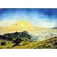 【玲廊滿藝】張偉鈺-合歡山夜景52x38cm