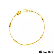 JoveGold漾金飾 自然香氣黃金手鍊