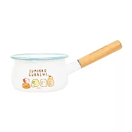 (角落小夥伴-琺瑯原木單柄小湯鍋/牛奶鍋1L)