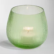 《Philippi》絲紋玻璃燭台 | 蠟燭臺 燭座 - 草綠