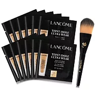 LANCOME 蘭蔻 零粉感超持久粉底 SPF38/PA+++(1ml)X12#PO-03+粉底刷-公司貨