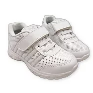 台灣製親子款皮面透氣休閒鞋-白 (C019-1) 現貨 台灣製 女童鞋 男童鞋 休閒鞋 運動鞋 球鞋 布鞋 跑步鞋 學生鞋 親子鞋 MIT BOBDOG 巴布豆