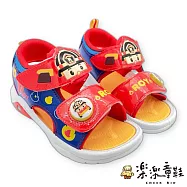 台灣製救援小隊電燈涼鞋-紅色 (P078-2) 女童鞋 男童鞋 涼鞋 兒童涼鞋 電燈鞋 燈鞋 MIT POLI 安寶 救援小隊 波力 19 藍色-波力