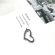 Eli Jewelry 嘉邦珠寶 心型斜愛心造型18K白金 桃心黃金愛心墜頭 18K金 黃金墜子