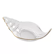 【Homely Zakka】北歐輕奢風金邊貝殼點心碟/零食盤/置物盤(海螺盤/深海螺盤 _2款任選) 深海螺盤