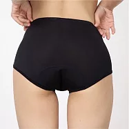 Khoo_紅紅褲Light_日用款中腰_吸血內褲_月經生理褲(兩件組) XL 黑