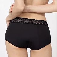 Khoo_紅紅褲Light_輕盈蕾絲_吸血內褲_月經生理褲(兩件組) S 黑