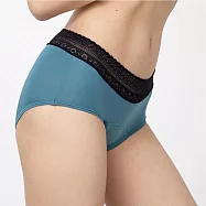 Khoo_紅紅褲Light_輕盈蕾絲_吸血內褲_月經生理褲(兩件組) XL 綠