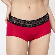 Khoo_紅紅褲Light_輕盈蕾絲_吸血內褲_月經生理褲(兩件組) XL 紅