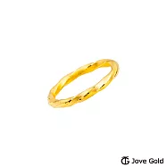 JoveGold漾金飾 曙光黃金戒指-固定圍 國際圍#4