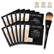 LANCOME 蘭蔻 超極光精華水粉底 SPF25/PA+++(1ml)X12+粉底刷-多色可選 #O-01-公司貨 #O-01