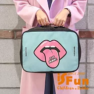 【iSFun】美式塗鴉*嘻哈旅行箱杆包 薄荷綠