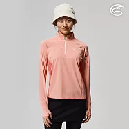 ADISI 女UPF50+防曬抑菌半門襟長袖排汗衣AL2211031 (S-2XL) / 吸濕排汗 彈性 抗紫外線 大和抗菌 防臭加工 M 阿甘玫瑰