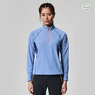 ADISI 女UPF50+防曬抑菌半門襟長袖排汗衣AL2211031 (S-2XL) / 吸濕排汗 彈性 抗紫外線 大和抗菌 防臭加工 L 薰衣草紫