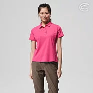 ADISI 女UPF50+防曬抑菌本布領POLO衫AL2211045 (M-2XL) / 吸濕排汗 彈性 抗紫外線 大和抗菌 防臭加工 排汗衣 XL 蝴蝶蘭紫