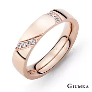 GIUMKA情侶戒指尾戒鋼飾真情告白男女情人對戒 單個價格 MR03076 情人節推薦 3 玫金色|美國圍3號