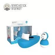 Matchstick Monkey 英國 漂漂小遊艇 洗澡玩具 - 藍懶猴