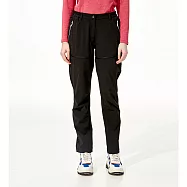 【HAKERS 哈克士】女款 四面彈耐磨防曬登山可拆長褲(耐磨/褲管可拆/延展性佳/抗UV/休閒旅遊皆適宜) L 黑色