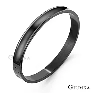 GIUMKA情侶手環鋼飾愛無所不在男女手環手飾 單個價格 MB00368 情人節推薦 素面多款任選 L 黑色寬版單一尺寸