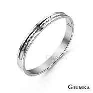 GIUMKA情侶手環鋼飾愛無所不在男女手環手飾 黑色/玫金/銀色 單個價格 MB00368 情人節推薦 L 銀色寬版單一尺寸