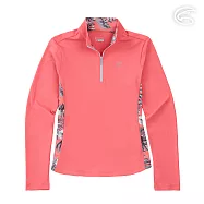 ADISI 女UPF50+防曬抑菌半門襟長袖排汗衣AL2211030 (S-2XL) / 吸濕排汗 彈性 抗紫外線 大和抗菌 防臭加工 XL 貝殼粉