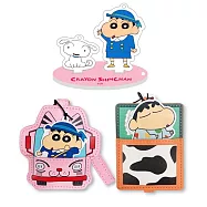 蠟筆小新icash 2.0(含運費) 制服版 搭巴士 躲被被睡覺 3入套卡