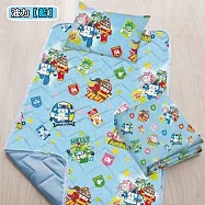 DF童趣館 - 正版授權卡通夏季兒童三合一睡墊組-多款可選 波力(藍)