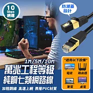 萬兆純銅七類網線5m