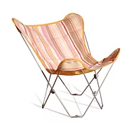 【C&rsquo;est Chic】小春日和蝴蝶椅(台灣製造)-3色可選 休閒椅 摺疊 戶外 露營 粉紅