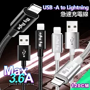 MyStyle 耐彎折編織線 for Lightning ios急速快充線120cm 銀色