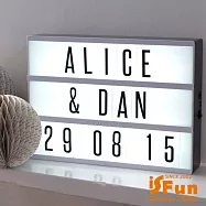 【iSFun】X光幻燈箱*DIY創意字母擺飾壁燈黑白留言板