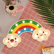 【iSFun】笑臉彩虹*16顆LED可掛造型夜燈