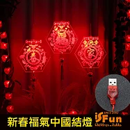 【iSFun】迎新福到*新春過年中國結喜氣掛串燈 福字