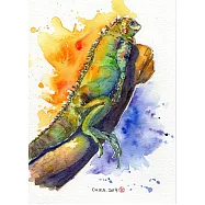 【玲廊滿藝】宮原千佳子(Chika)-曬太陽18x13cm