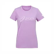 Asics [2032C806-700] 女 短袖 上衣 T恤 運動 休閒 訓練 健身 吸濕 快乾 輕量 粉紅 L 粉紅/白