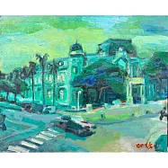 【玲廊滿藝】胡令豪-文學館53x64cm