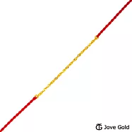 JoveGold漾金飾 伴我一生黃金繩手鍊