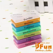 【iSFun】七彩大容量*一周抽屜式藥盒