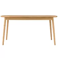 【MUJI 無印良品】橡木桌/圓腳/寬150cm