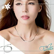 【伊飾童話】明月彎彎*扁蛇骨簡約男女項鍊