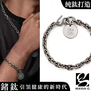 MASSA-G Titanium【Chaos卡俄斯】T01純鈦仿舊手鍊(20cm)