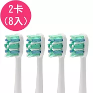 【驚爆價】《2卡8入》副廠小刷頭 電動牙刷頭 刷毛增量波浪BL553(相容飛利浦 PHILIPS 電動牙刷)