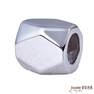 J’code真愛密碼銀飾 左偏執面純銀串珠-男