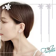 【伊飾童話】雪花流星*水鑽流蘇耳環
