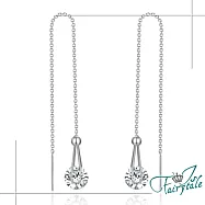 【伊飾童話】希望之光*閃耀鋯石流蘇耳環 銀